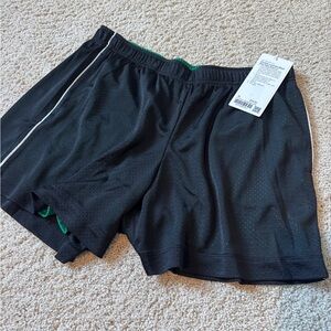 NWT Lululemon Double-Layered Mesh Mid-Rise Short 5" Green Black XL